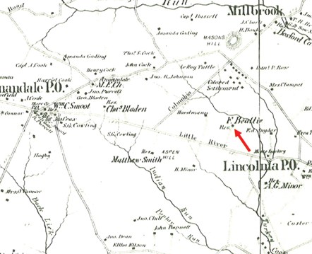 Hopkins Map Showing Green Spring